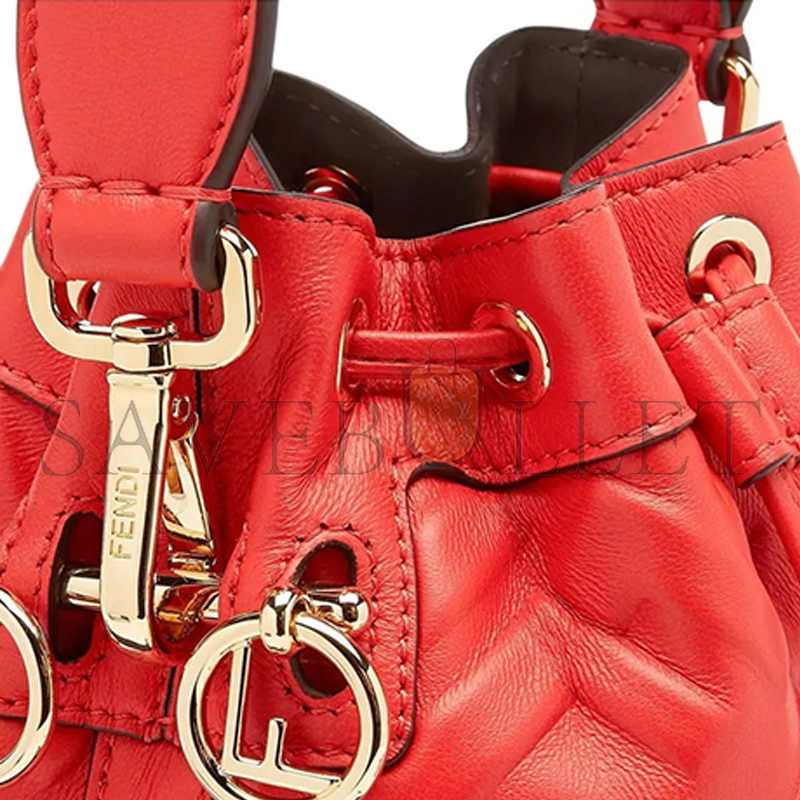 F**di mon tresor leather bag 8bs09anwtf1npy (18*14*12cm)